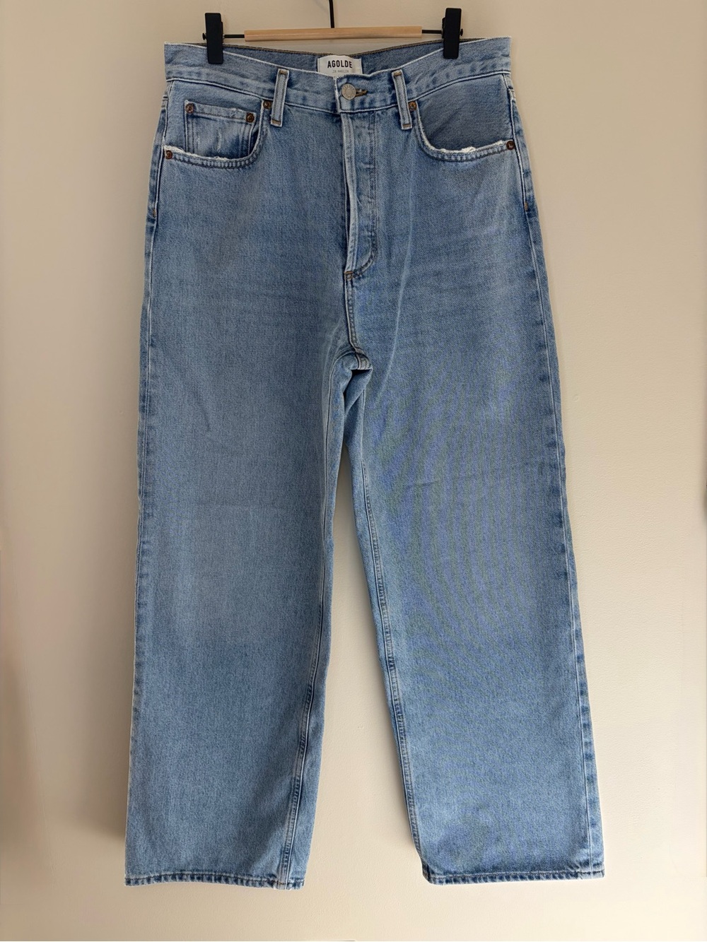 AGOLDE Low Rise Baggy Jeans Size 26 Blue Slouchy 90s Oversized